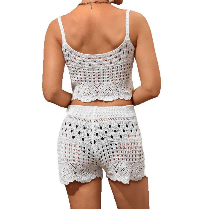 Ladies airy crochet set with top and shorts Mune Fashion