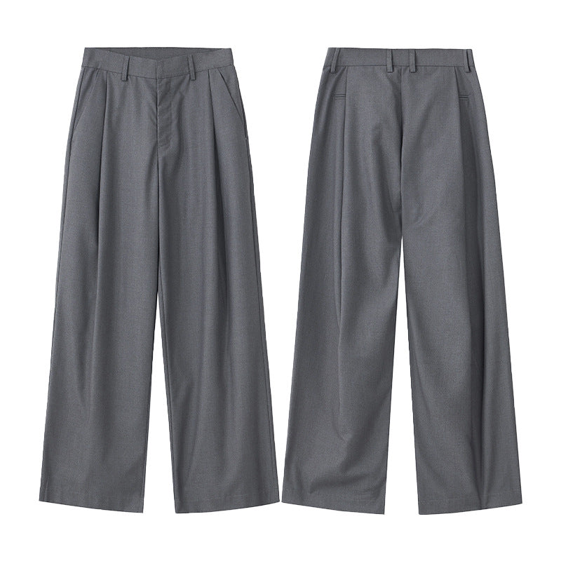 Men's Elegant Palazzo Pants made of flowing twill with extra wide leg Mune Fashion