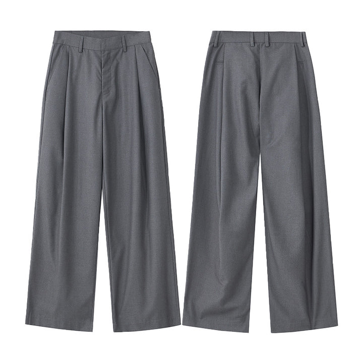 Men's Elegant Palazzo Pants made of flowing twill with extra wide leg Mune Fashion