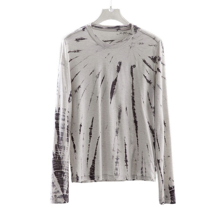 Men's Long Sleeve Batik Long Sleeve with Slub Texture Mune Fashion