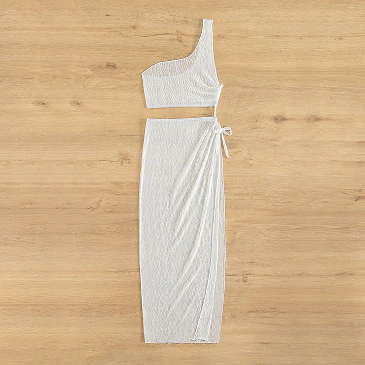Women casual top and maxi skirt set Mune Fashion