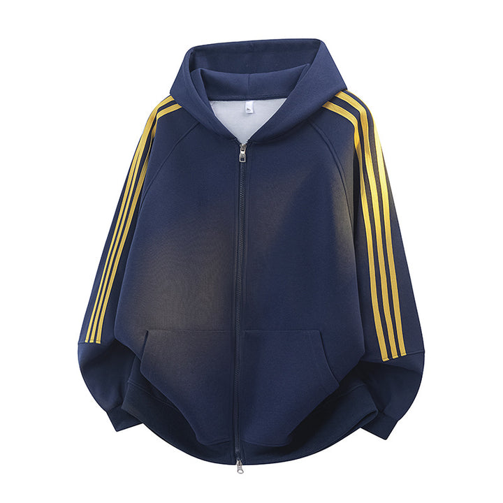 Women's sporty hoodie with practical zipper