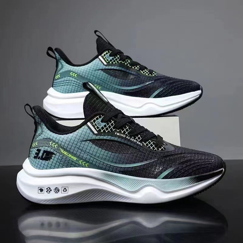 Unisex lightweight street running sneakers with molded energy return sole and breathable mesh upper Mune Fashion