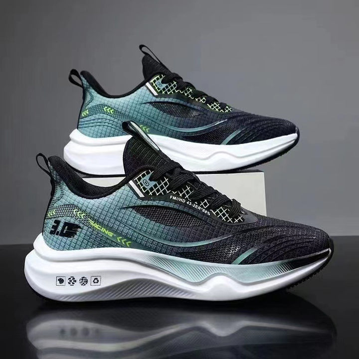 Unisex lightweight street running sneakers with molded energy return sole and breathable mesh upper Mune Fashion
