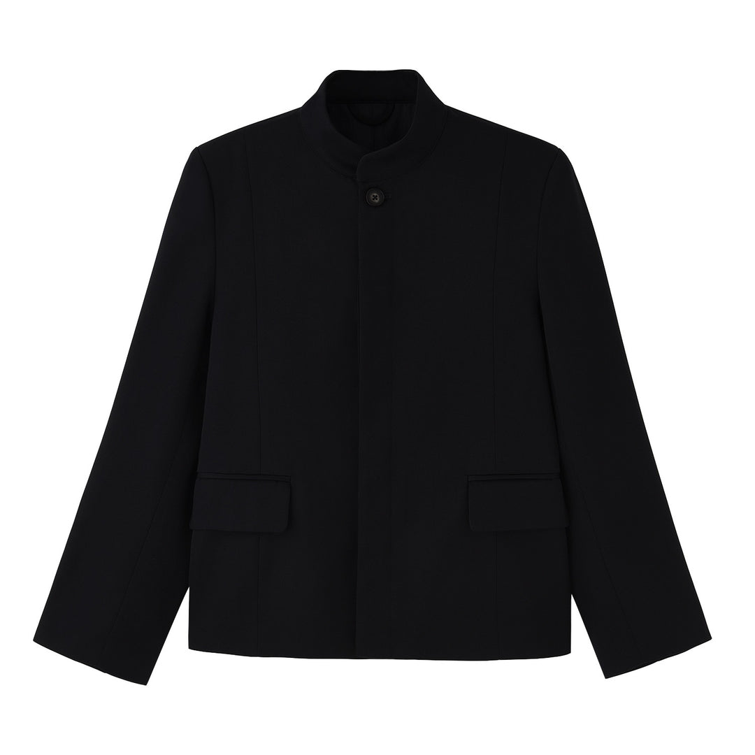 Women’s Fashion Short Jacket with Stand-up Collar Mune Fashion