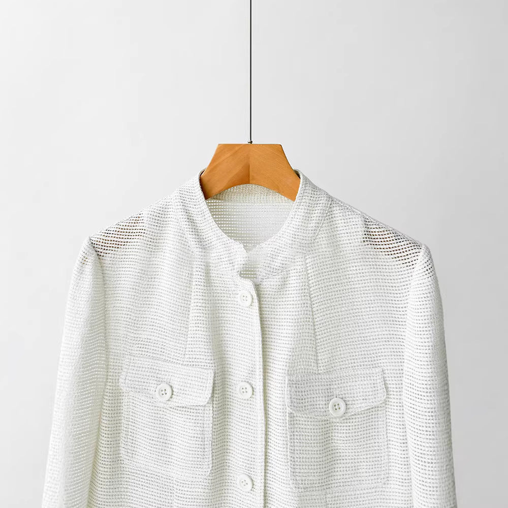 Women’s Fashionable Boucle Jacket with Practical Pockets Mune Fashion