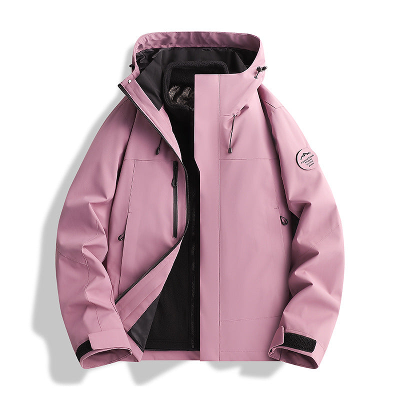 Men's Breathable, Waterproof Softshell Jacket with Fleece Lining and Hood Mune Fashion