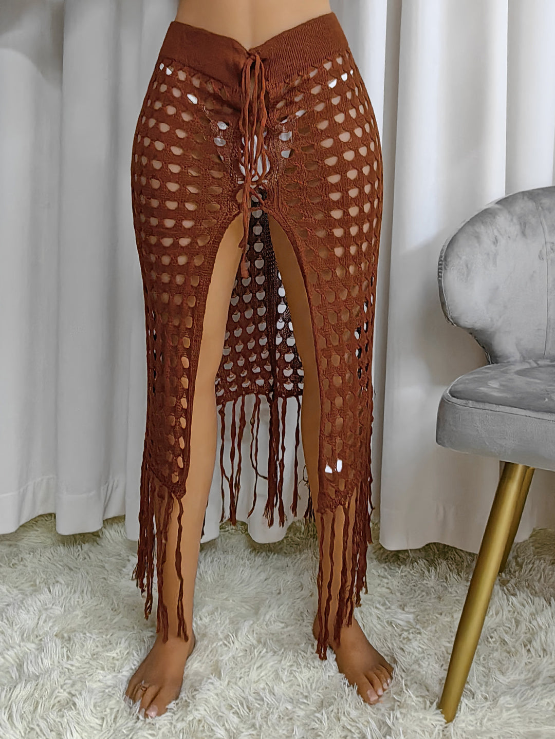 Women's Neck-enhancing Crochet Skirt Mune Fashion