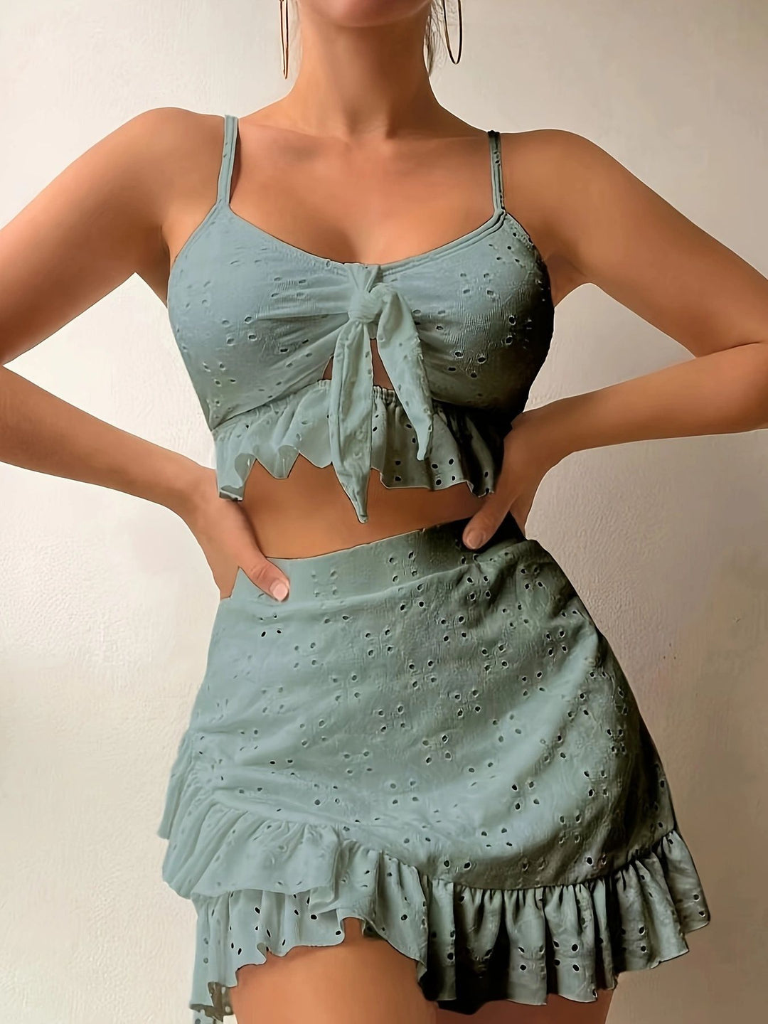 Women Crop Top and Skirt Set Mune Fashion