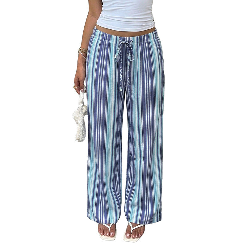 Ladies Comfortable Knit Pants with Elastic Waistband Mune Fashion