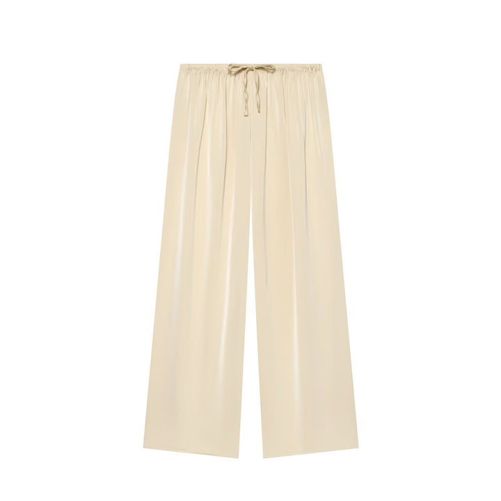 Women’s airy-wide Palazzo pants with elastic waistband and drawstring Mune Fashion