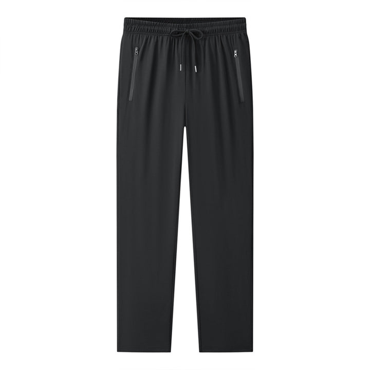Men's Sporty Jogging Pants with Elastic Waistband and Practical Zipper Pockets Mune Fashion