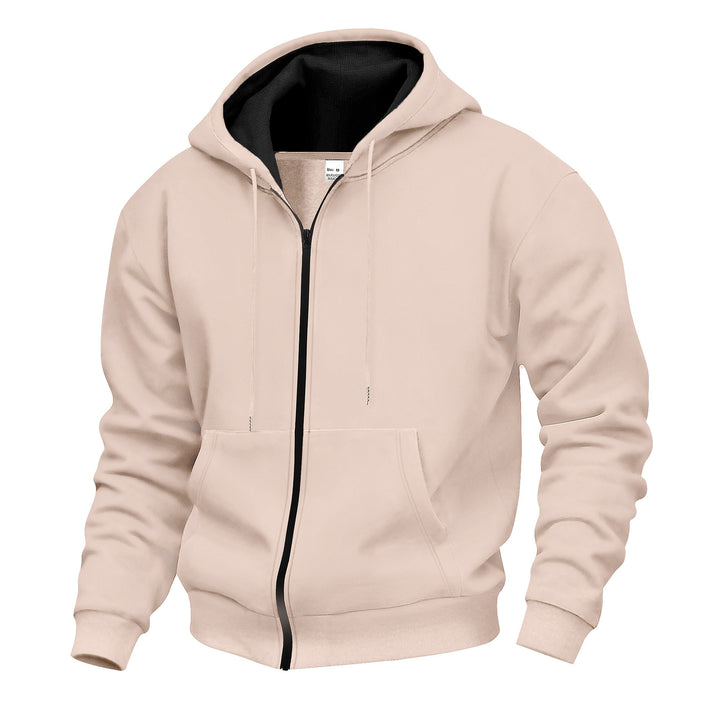 Men's hooded jacket with full zip and concealed zip pockets Mune Fashion