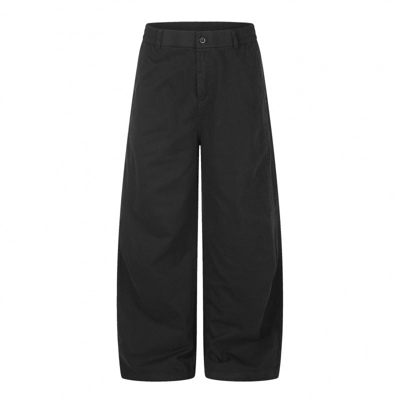 Women's Wide Culotte Pants with High Waist, Elastic Insert, and Utility Seams Mune Fashion