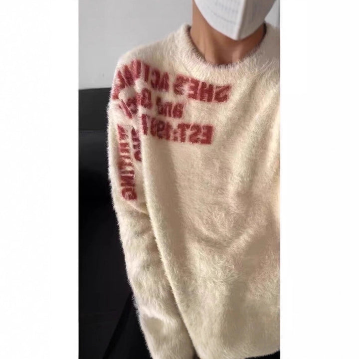 Women Casual Oversized Sweater with Graphic Print Mune Fashion
