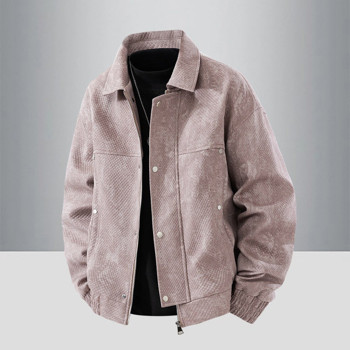 Women Snake Leather Look Casual Jacket Mune Fashion