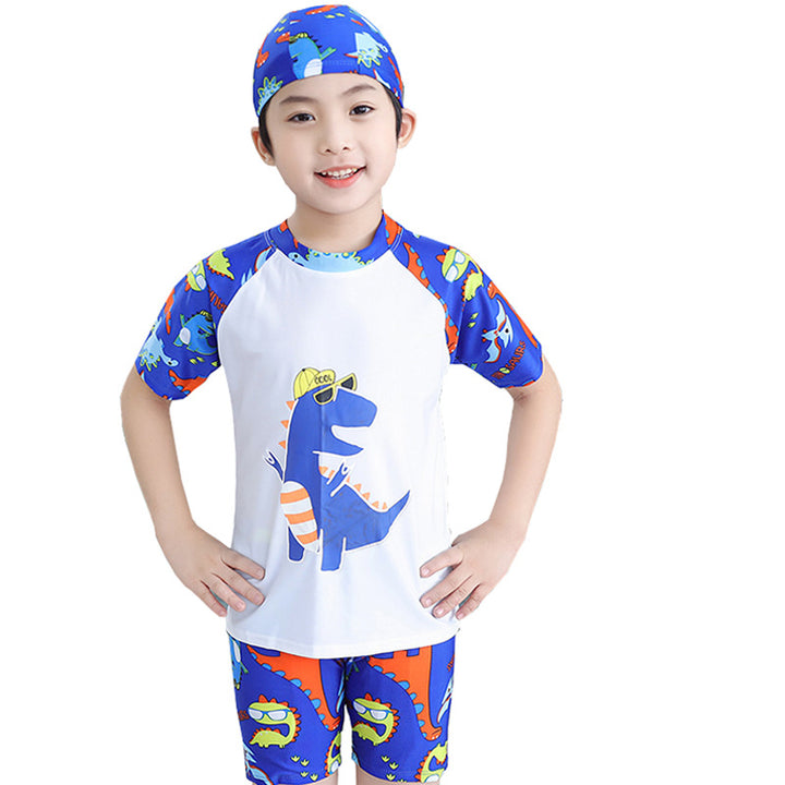 Boys UV protection swimsuit with short sleeves Mune Fashion