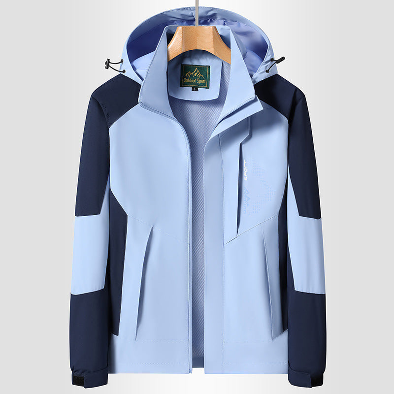 Women's Hooded Softshell Jacket wind and water repellent breathable Mune Fashion