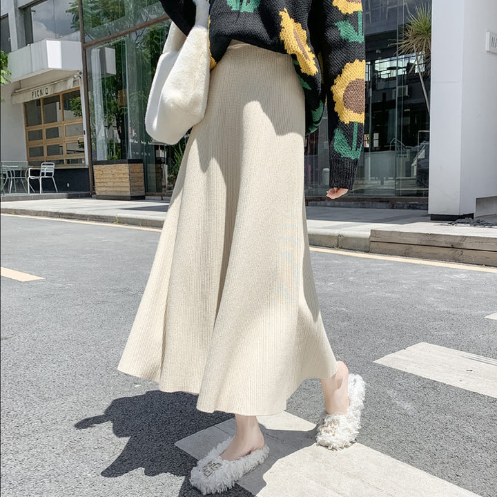 Ladies Elegant, Swinging Pleated Skirt Mune Fashion