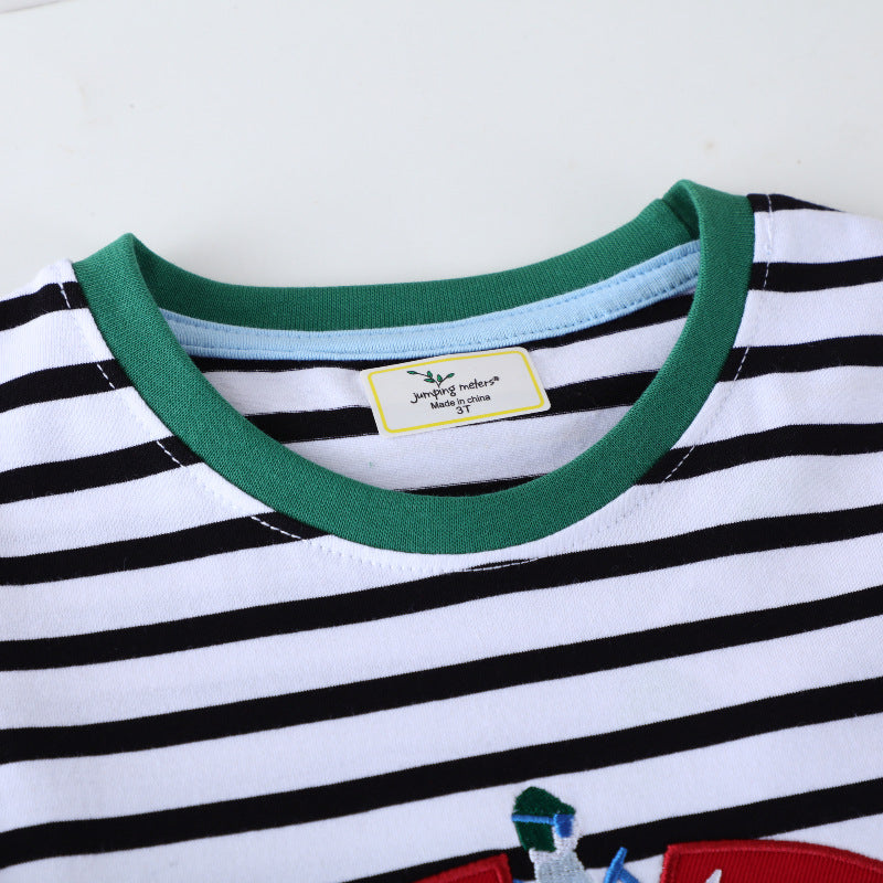 Boys Long Sleeve T-Shirt with Colorful Racing Car Motif Mune Fashion