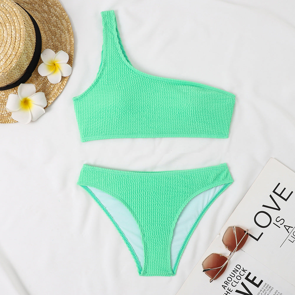 Women's triangle bikini with asymmetrical cut and exciting design Mune Fashion