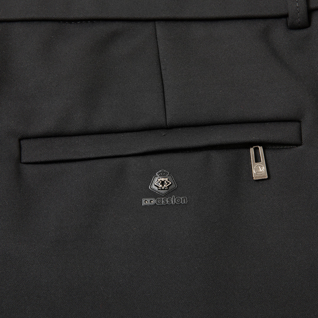 Men Slim Business-Casual Chino Pants with Tapered Leg and Stretch Component Mune Fashion