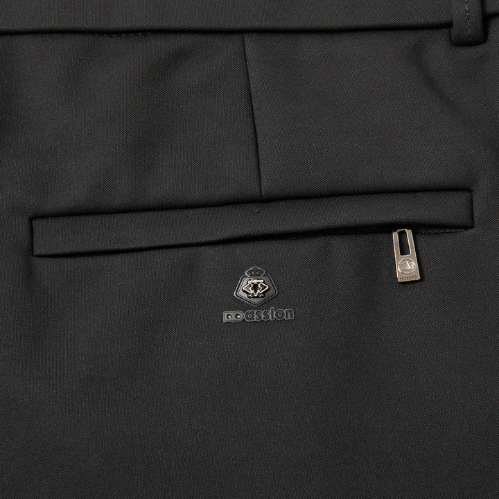 Men Slim Business-Casual Chino Pants with Tapered Leg and Stretch Component Mune Fashion