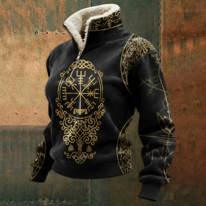 Men's Urban Fleece Pullover with Tree Motif Mune Fashion