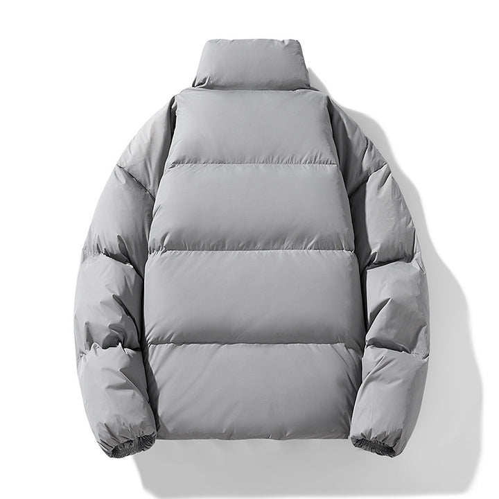 Men's Quilted Winter Padded Jacket with High Stand-up Collar Drune