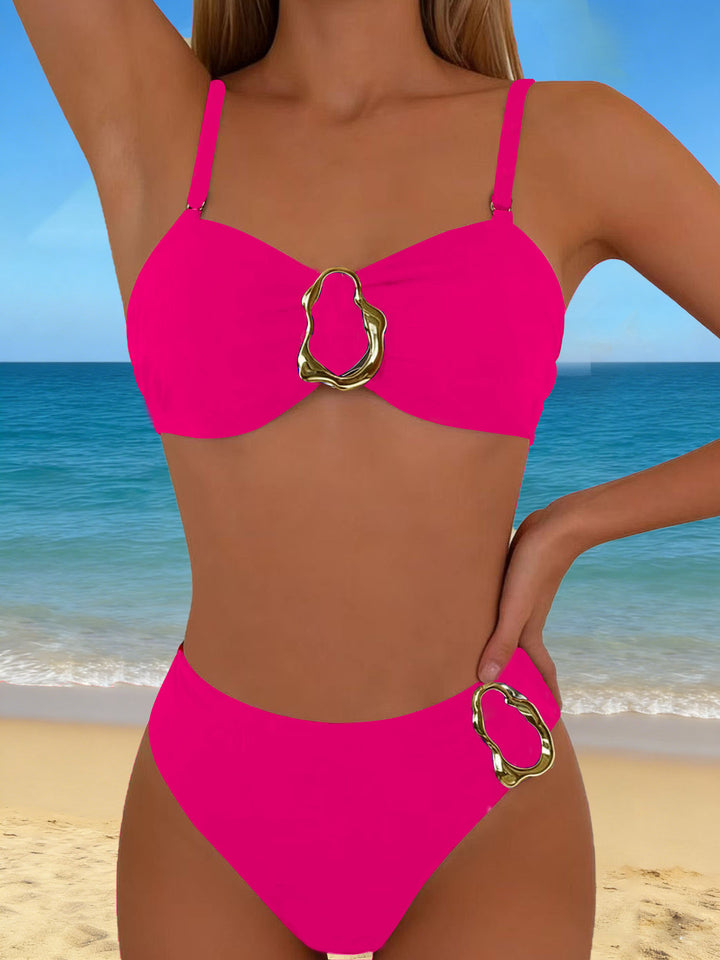 Women's Bikini Set with fashionable golden accents Mune Fashion