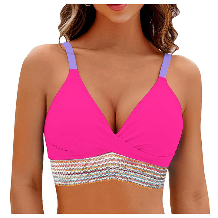 Women Wrap Bikini Top with Fashionable Pattern Mune Fashion