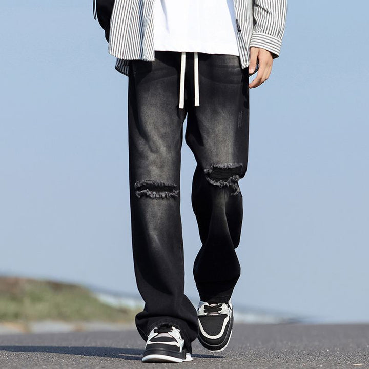 Men's Loose-Fit Destroyed Jeans Mune Fashion