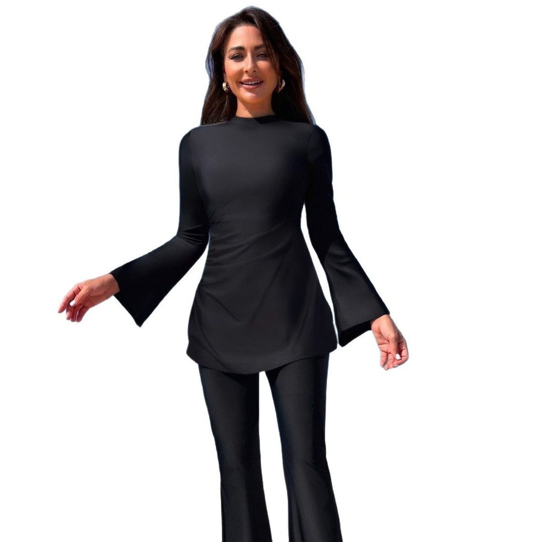 Ladies elegant beach suit with wide swinging top Mune Fashion