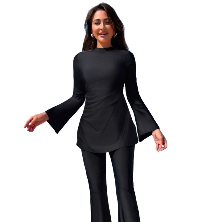 Ladies elegant beach suit with wide swinging top Mune Fashion