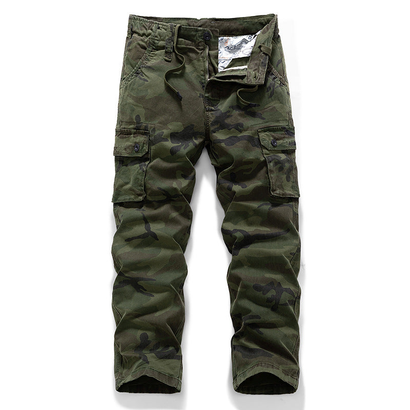 Herren Cargohose im Military‑Look mit Mehrfachtaschen, Kordelzugbund und verstärkten Kniepartien Mune Fashion