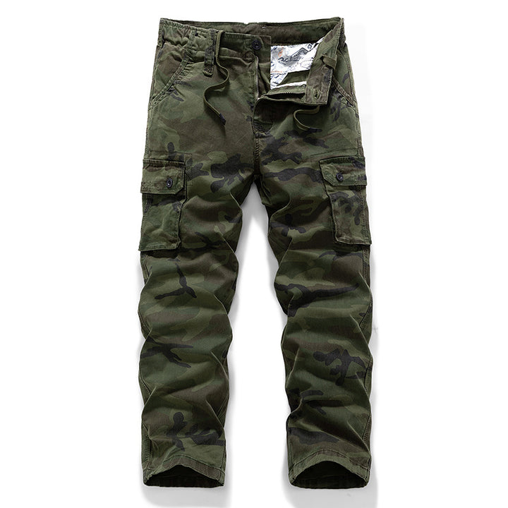 Herren Cargohose im Military‑Look mit Mehrfachtaschen, Kordelzugbund und verstärkten Kniepartien Mune Fashion