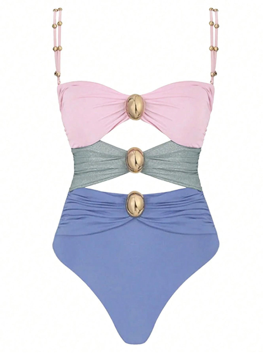 Women One-Piece Swimsuit with Stylish Ruffle Sleeves Mune Fashion