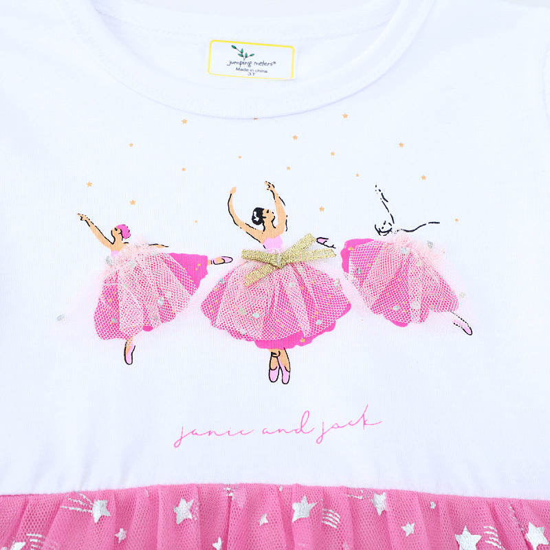 Girl's ballet dress with sparkling stars and enchanting tulle skirt Mune Fashion