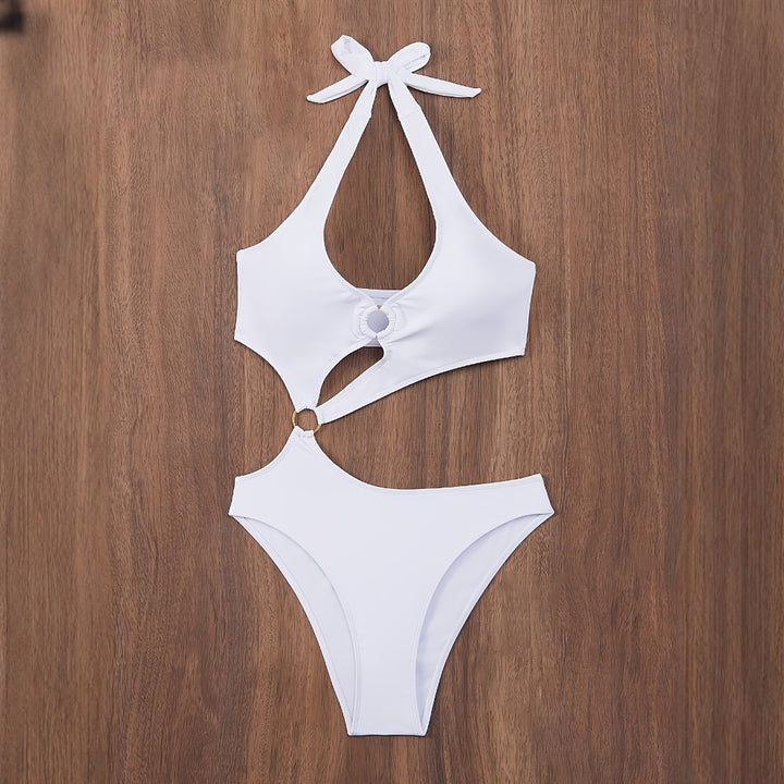 Women One-Piece Swimsuit with Innovative Cut Mune Fashion