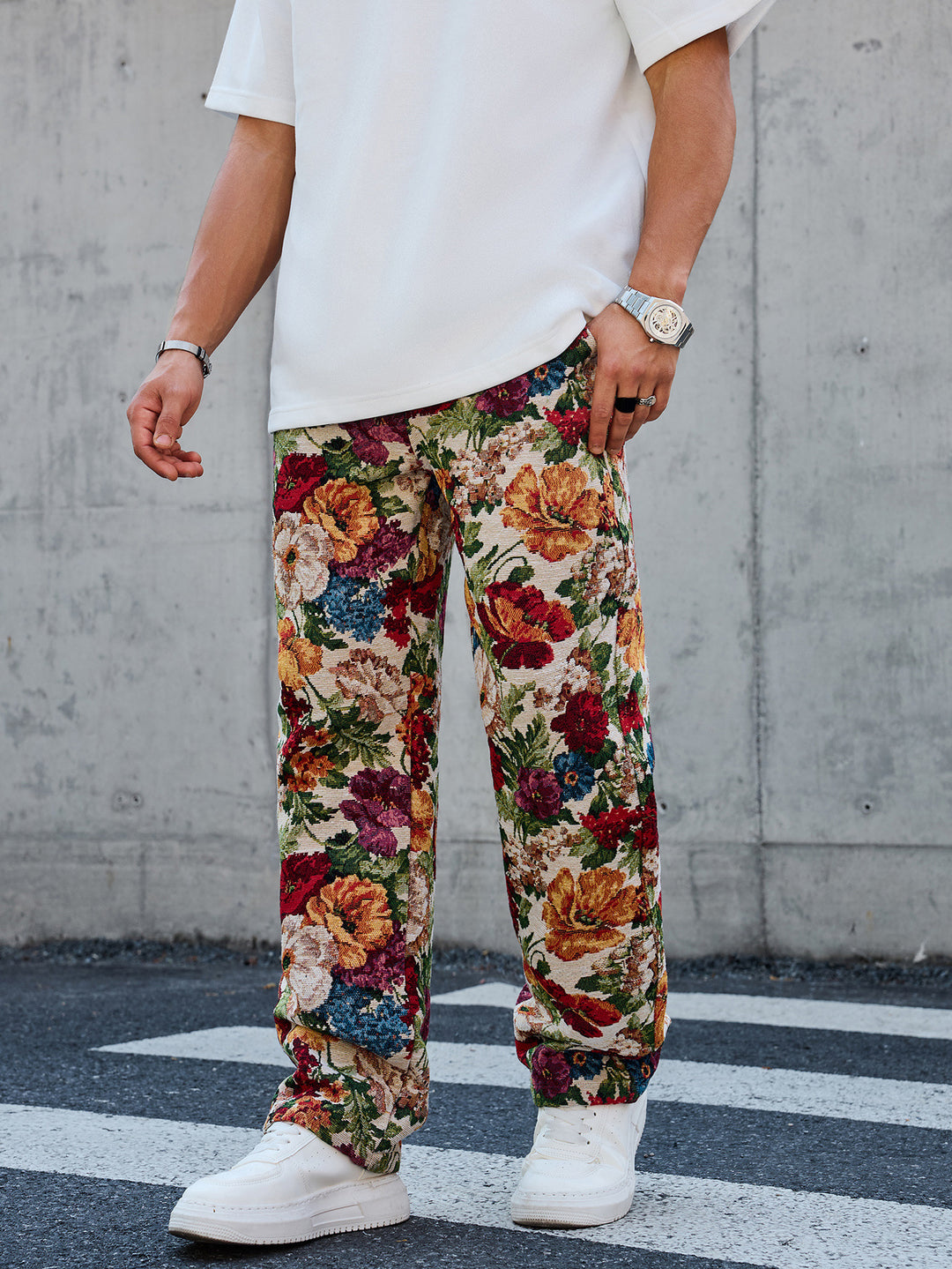 Men's Patterned Casual Pants Mune Fashion