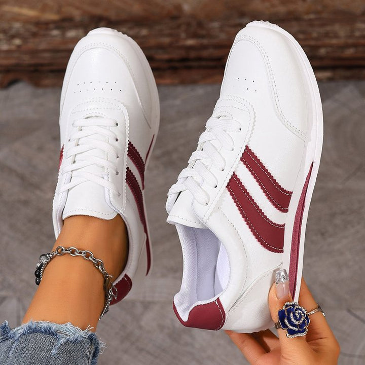 Women classic sneakers with stylish stripes Mune Fashion