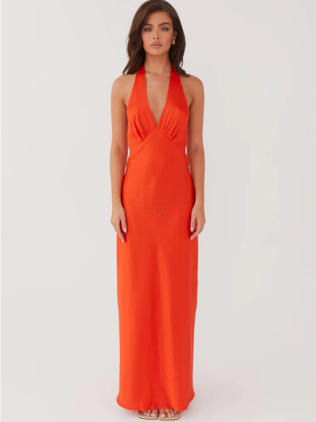 Women Elegant Wrap Dress with V-Neck and Slim, Flowing Fit Mune Fashion