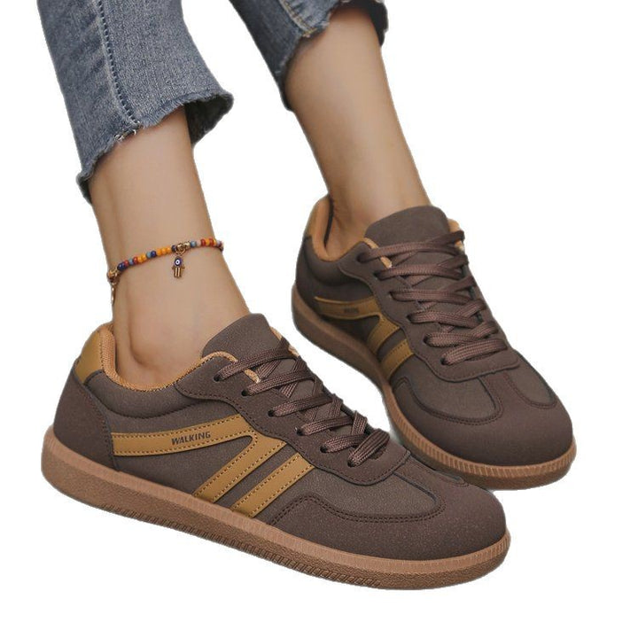 Damen Mary-Jane-Sneaker mit Klettverschluss und gepolstertem Komfortfußbett Mune Fashion