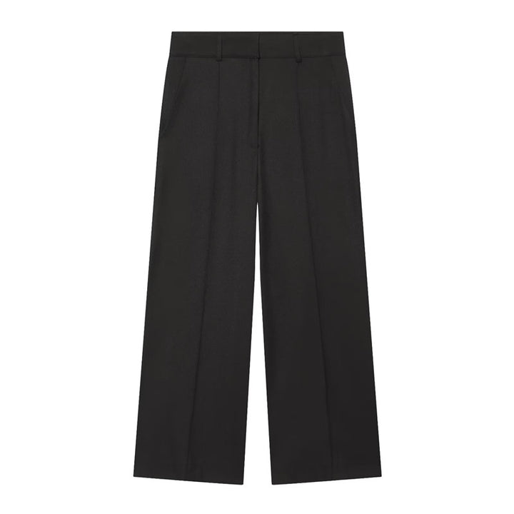 Women High-waisted wide Culotte pants with crease and pleats Mune Fashion
