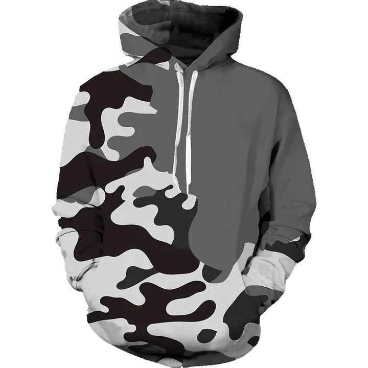 Women Casual Hoodie with Camouflage Design Mune Fashion