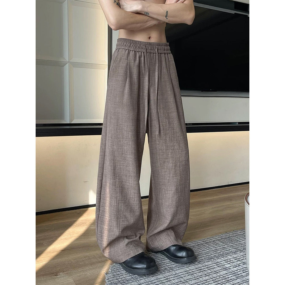 Men's Relaxed Fit Fabric Trousers Mune Fashion