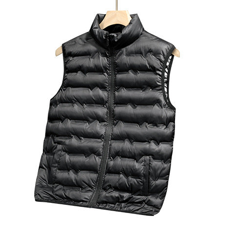 Men's nano thermal quilted vest with reflective heat reflex inner lining and stand-up collar Mune Fashion