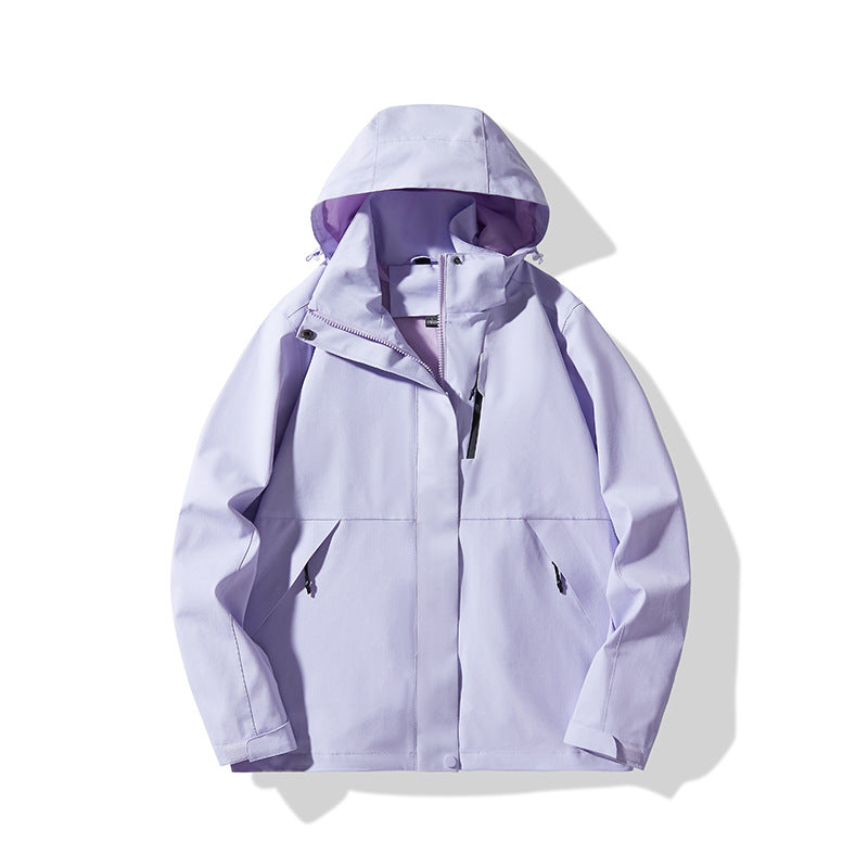 Men's Technical Waterproof Hooded Shell Jacket in Minimalist Urban Look Mune Fashion