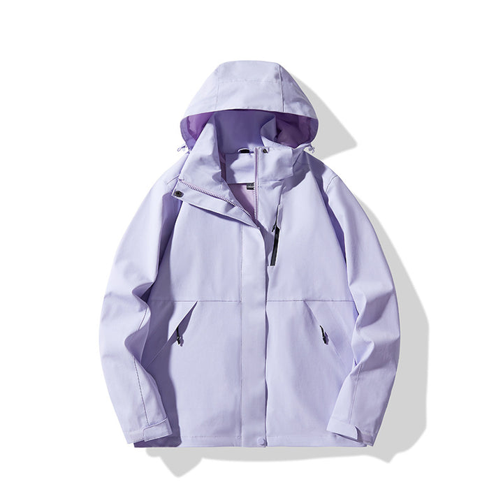 Men's Technical Waterproof Hooded Shell Jacket in Minimalist Urban Look Mune Fashion