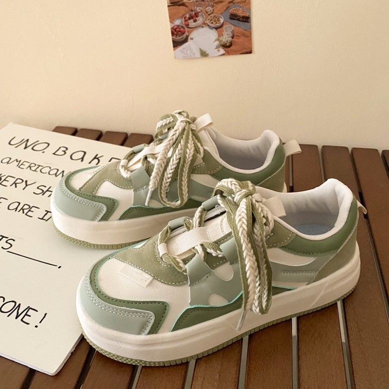 Women's Sporty Platform Sneakers with Unique Design and Breathable Surface Structure Mune Fashion